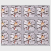 Winter Vrouw kerstinsnijpapier Cadeaupapier (Vlak)