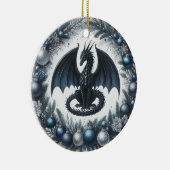 Winter Wacht van de Krans Keramisch Ornament (Rechts)