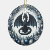 Winter Wacht van de Krans Keramisch Ornament (Links)
