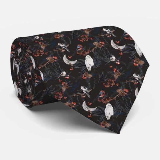 Winter-Wald Stropdas (Opgerold)