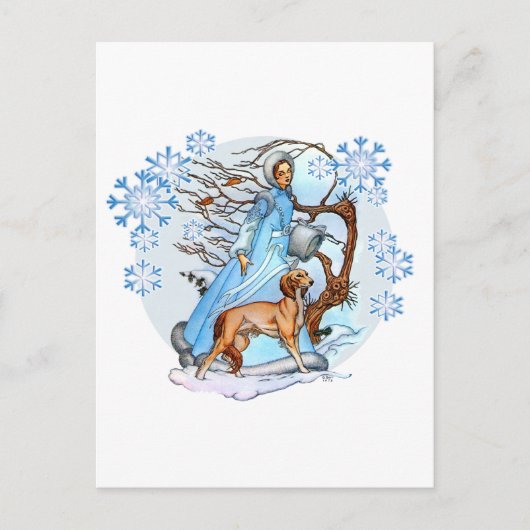 Winter Walk Briefkaart (Voorkant)