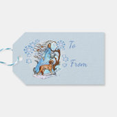 Winter Walk Cadeaulabel (Achterkant Horizontaal)