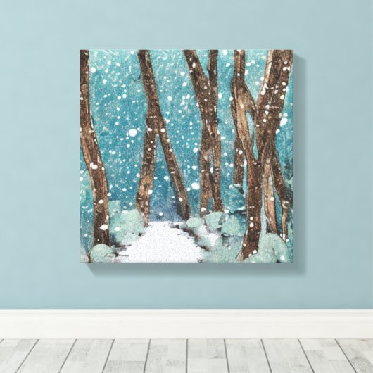 Winter Walk Collectie Canvas Afdruk (Insitu (Houten vloer))