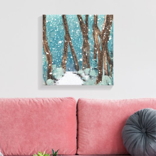 Winter Walk Collectie Canvas Afdruk (Insitu (Woonkamer))