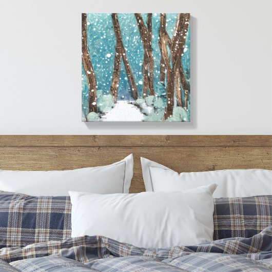 Winter Walk Collectie Canvas Afdruk (Insitu (Slaapkamer))