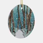 Winter Walk Collectie Keramisch Ornament (Rechts)