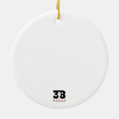 Winter Walk Collectie Keramisch Ornament (Achterkant)