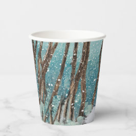 Winter Walk Collectie Papieren Bekers