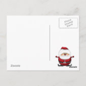 Winter Walk Home Boy Girl & Dog Briefkaart (Achterkant)