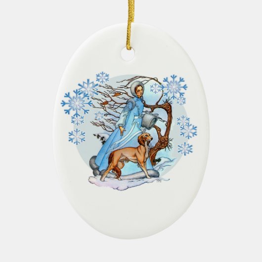 Winter Walk Keramisch Ornament (Voorkant)