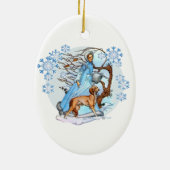 Winter Walk Keramisch Ornament (Achterkant)