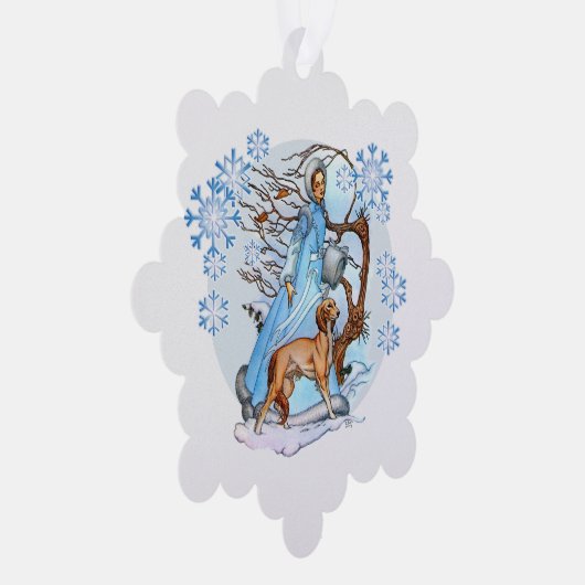 Winter Walk Ornament Kaart (Rechts)