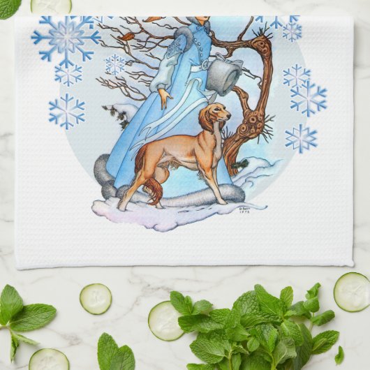 Winter Walk Theedoek (Gevouwen)