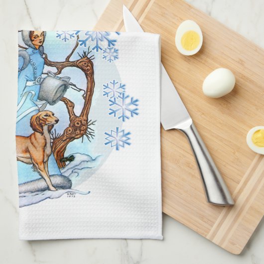 Winter Walk Theedoek (Quarter Fold)