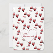 Winter Walk Valentine  Feestdagenkaart (Achterkant)