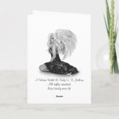 Winter Walk Wenskaart Kaart (Achterkant)