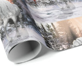 Winter Wander Horse 2024 Cadeaupapier (Rol Hoek)