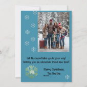 Winter Wanderlust Holiday Kaart (Achterkant)