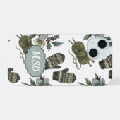 Winter Wantenbreiers iPhone 15 Case (Achterkant horizontaal)
