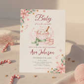 Winter Warme Chocolade Baby Shower Uitnodiging Roz