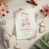 Winter Warme Chocolade Baby Shower Uitnodiging Roz