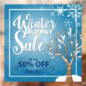 Winter Warmer Sale 50% korting op Snowflake Snow B Raamsticker (Vel 2)