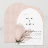 Winter warmte Bloemen bruiloft Kaart (Voorkant / Achterkant)