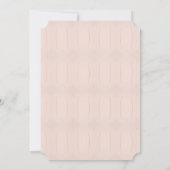 Winter Warmte Single Big Floral Save The Date Kaart (Achterkant)