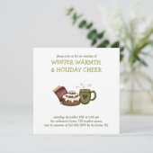 Winter Warmth ・ Cinnamon Roll Kaart (Staand voorkant)