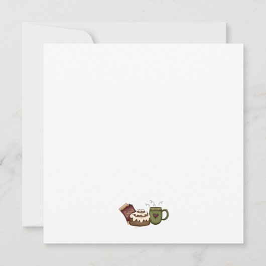 Winter Warmth ・ Cinnamon Roll Kaart (Achterkant)