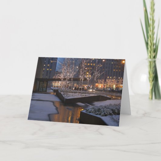 Winter Warmth Feestdagen Kaart (Voorkant)