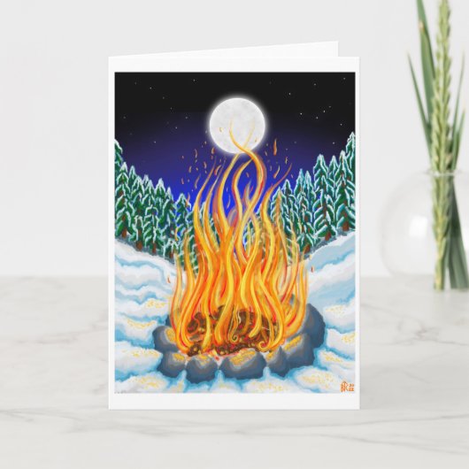 Winter Warmth Holiday Kaart (Voorkant)