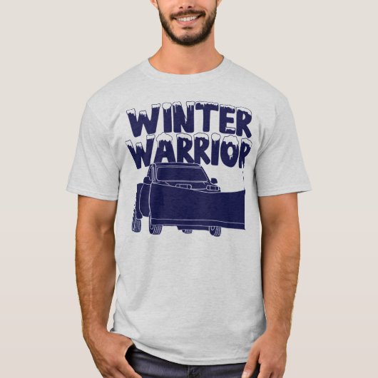Winter Warrior Pickup Truck met Snowplow T-shirt (Voorkant)