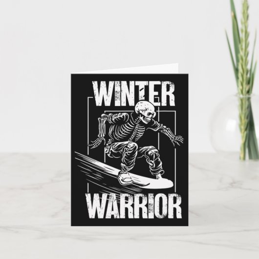 Winter Warrior Snowboarder Kaart (Voorkant)