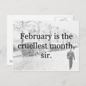 Winter Wasteland Briefkaart (Voorkant / Achterkant)