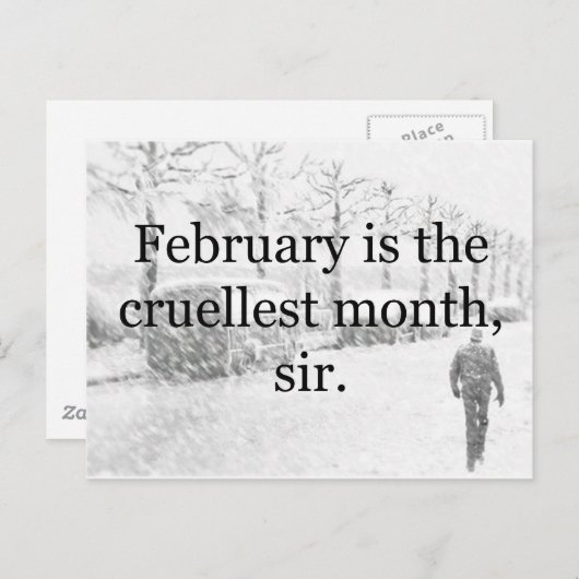 Winter Wasteland Briefkaart (Voorkant / Achterkant)