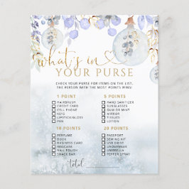 Winter Wat is jouw paarse baby shower spel?