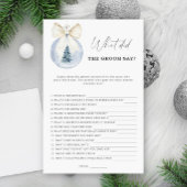 Winter Wat zei de groom tegen het bruidsspel?