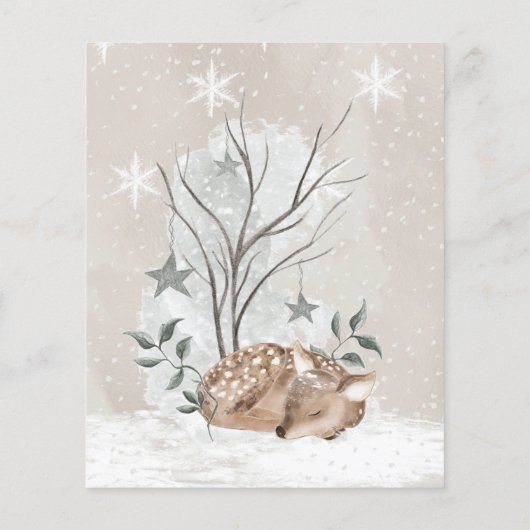 Winter Wat zit er in je paarse baby shower spel (Achterkant)