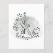 Winter Wat zit er in je paarse baby shower spel (Achterkant)