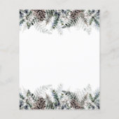 Winter Wat zit er in je paarse baby shower spel (Achterkant)