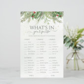 Winter Wat zit er in je portemonnee Vrijgezellenfe (Staand voorkant)