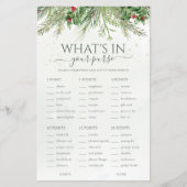 Winter Wat zit er in je portemonnee Vrijgezellenfe (Voorkant)