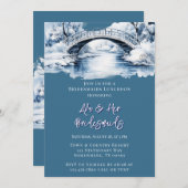 Winter Water Stream Bridge Bruidsmeisjes Luncheon Kaart (Voorkant / Achterkant)