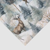Winter Watercolor Bos Herten (1) Tissuepapier (Detail)