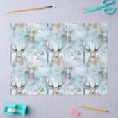 Winter Watercolor Bos Herten (2) Tissuepapier (Craft)