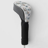 Winter Watercolor Bos Herten (4) Golfheadcover (Schuin)