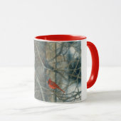 Winter Watercolor Cardinals Mok (Voorkant rechts)