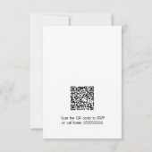 Winter Watercolor Groenelementen RSVP Kaartje (Achterkant)