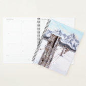 Winter watercolor mountain art planner (Display)